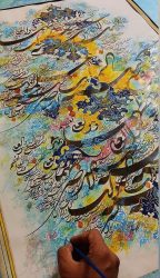درخشش آثار هنرمند ایرانی در نمایشگاه جهانی هنر امارات